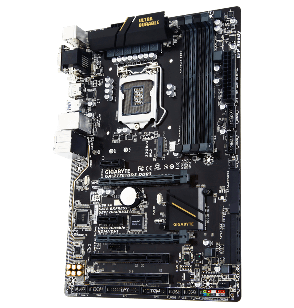 Gigabyte GA-Z170-HD3 DDR3 - Motherboard Specifications On